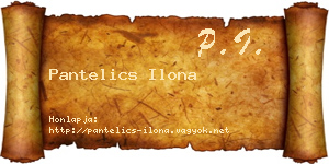Pantelics Ilona névjegykártya